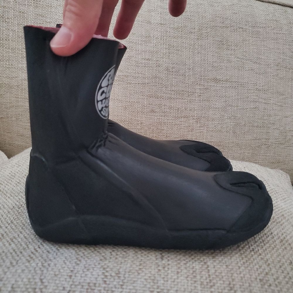 🌊 RIP CURL 🌊 NEW! Rubber Soul Plus 3MM Split Toe Surf Booties -[Size 6, Black] - Picture 10 of 15